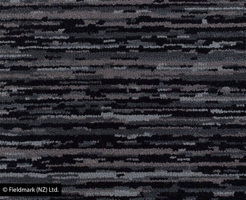 Axminster 100% wool Stria Charcoal textile design